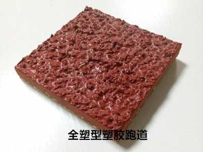 全塑形塑胶跑道面层